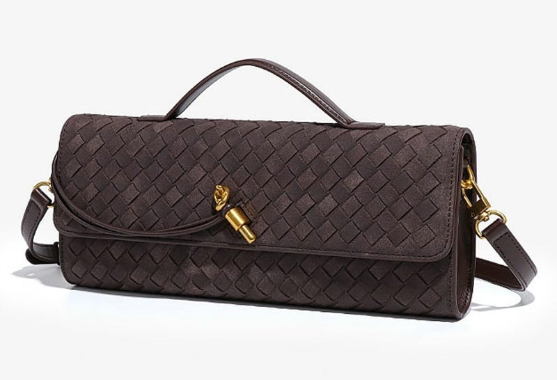 Upbull Trendy Woven Evening Clutch Purses Women Underarm Shoulder Handbag Cute Satchels Crossbody Purse PU Leather Wallet - Image 3